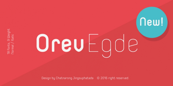 Orev Edge font preview