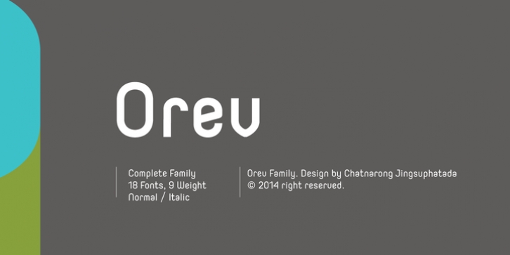 Orev font preview