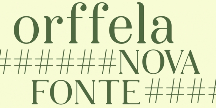 Orffela font preview