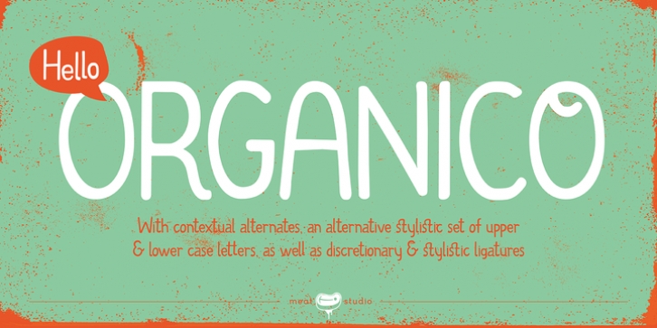 Organico font preview