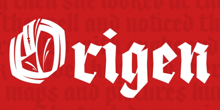 Origen font preview