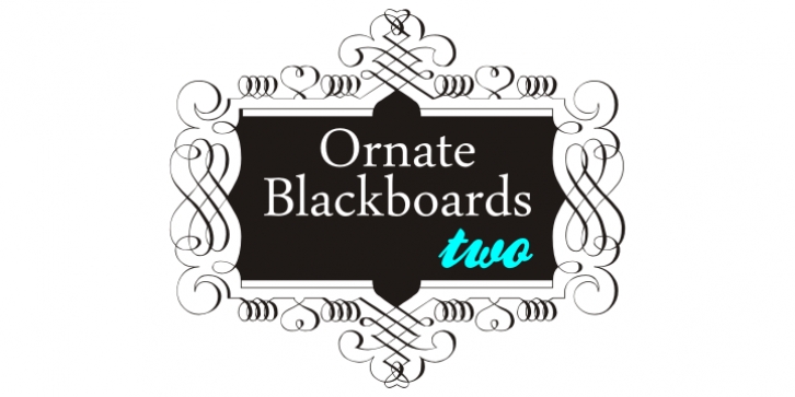 Ornate Blackboards font preview