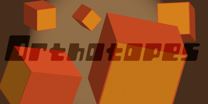 Orthotopes font preview