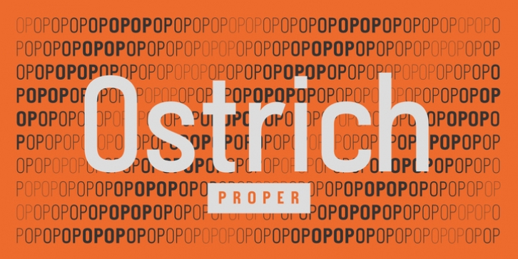 Ostrich Proper font preview