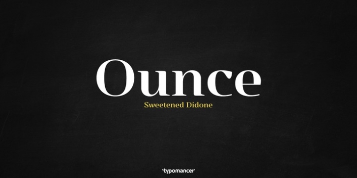 Ounce font preview