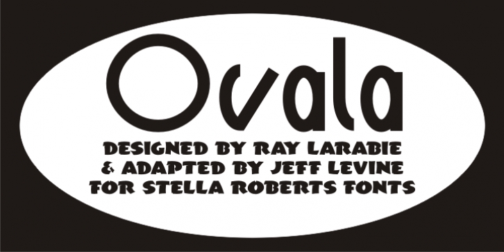 Ovala SRF font preview