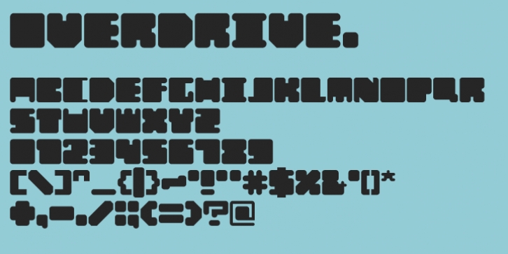 Overdrive font preview