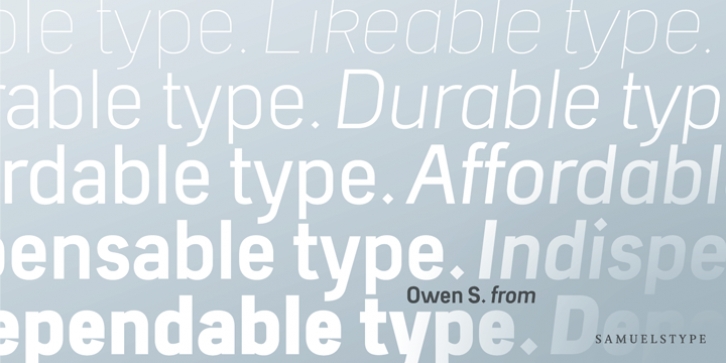 Owen S. font preview