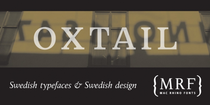 Oxtail font preview