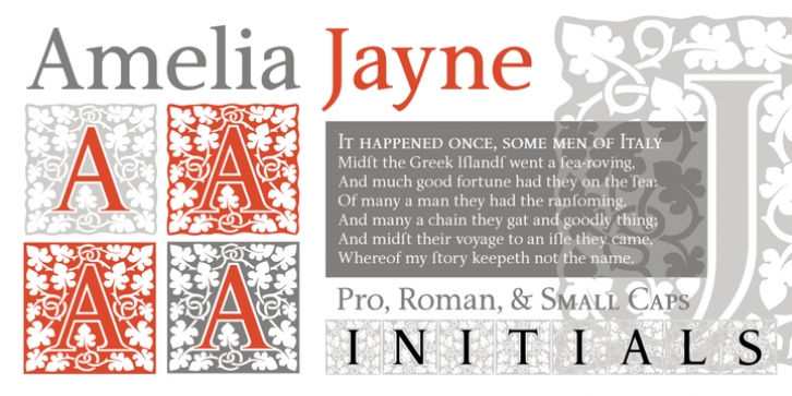 P22 Amelia Jayne font preview