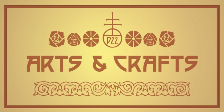 P22 Arts and Crafts font preview