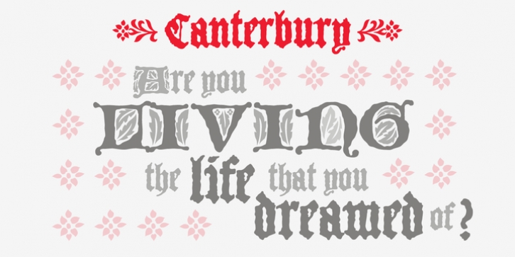 P22 Canterbury font preview