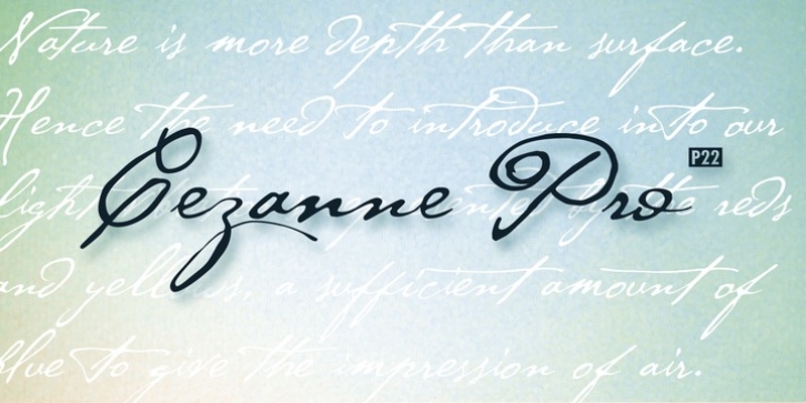 P22 Cezanne font preview