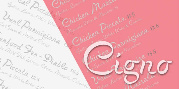 P22 Cigno font preview