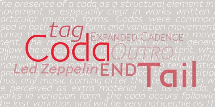 P22 Coda font preview