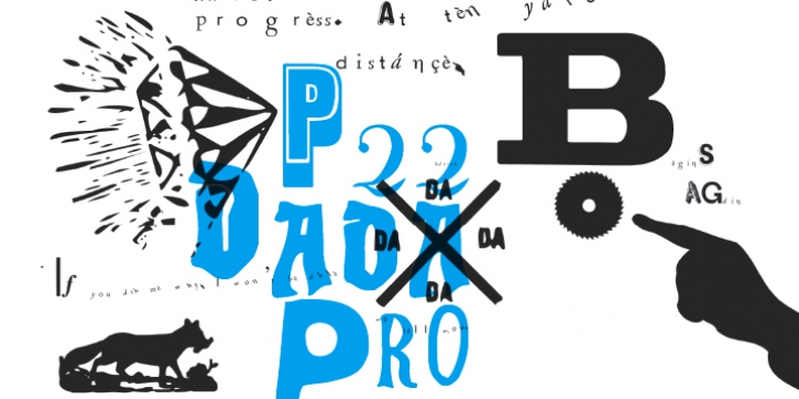 P22 Dada font preview
