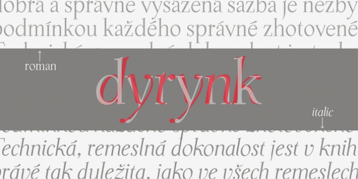 P22 Dyrynk font preview