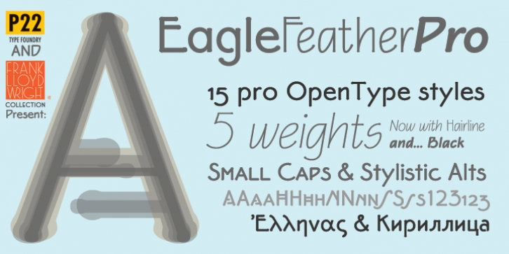 P22 Eaglefeather font preview