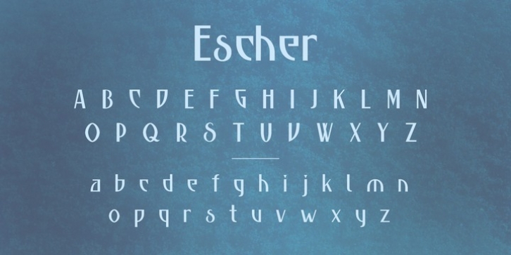 P22 Escher font preview