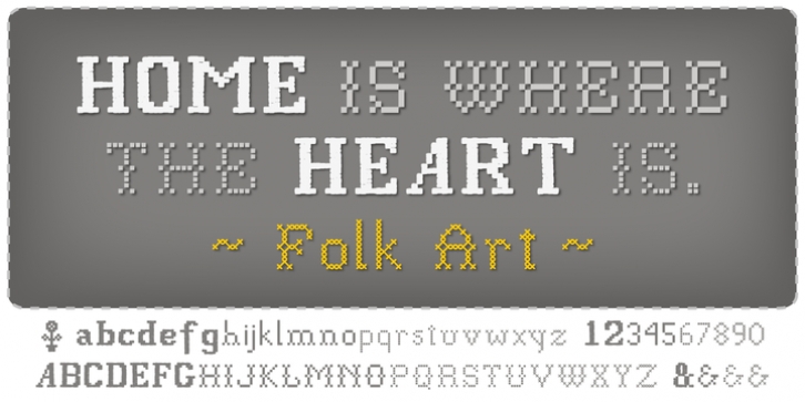 P22 Folk Art font preview