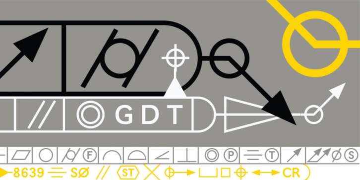 P22 GD&T font preview
