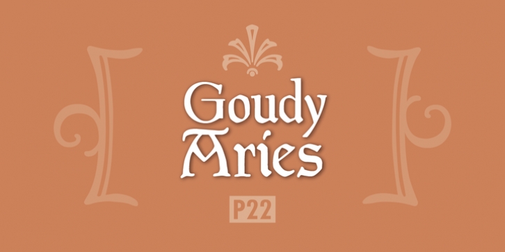P22 Goudy Aries font preview