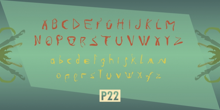 P22 Infestia font preview