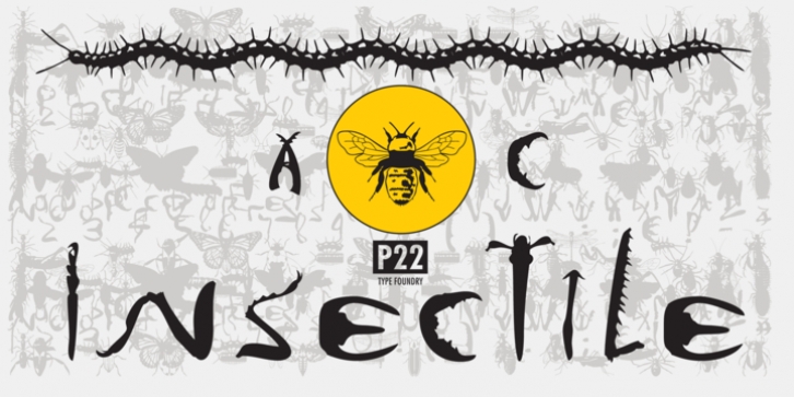P22 Insectile font preview