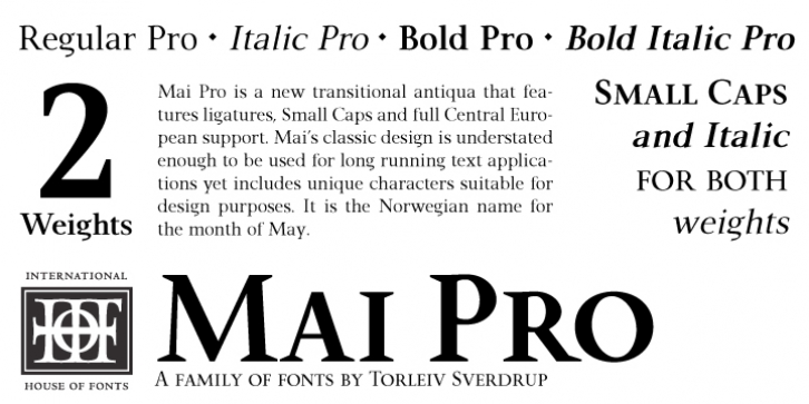 P22 Mai Pro font preview