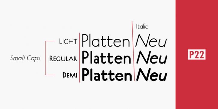 P22 Platten Neu font preview