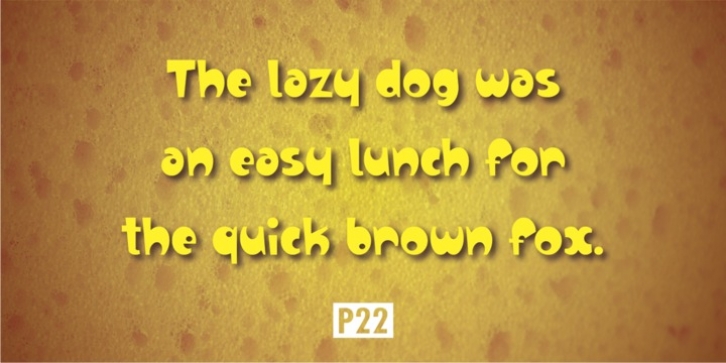 P22 Relax font preview