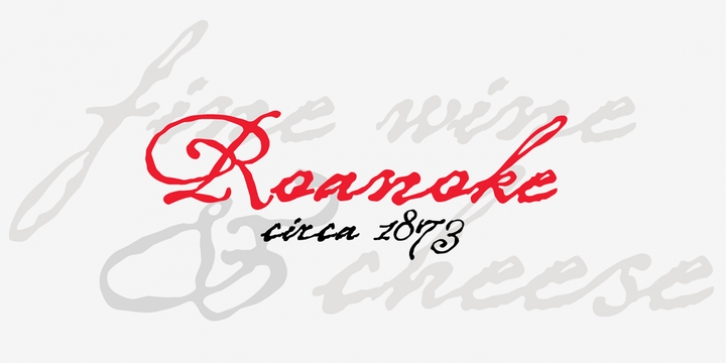P22 Roanoke Script font preview