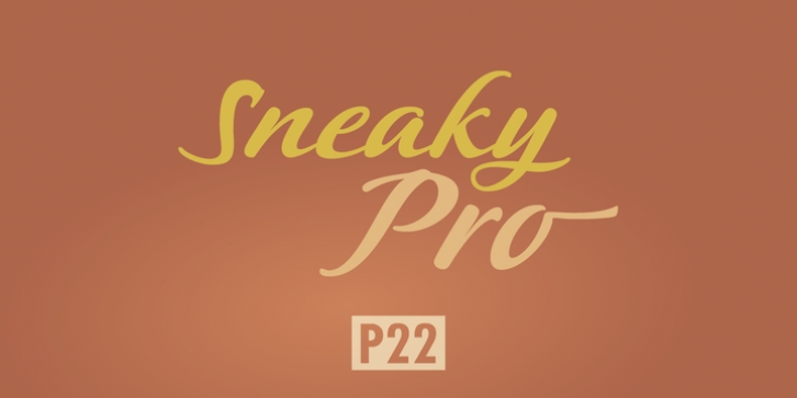 P22 Sneaky Pro font preview