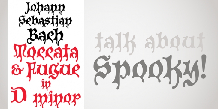 P22 Spooky font preview