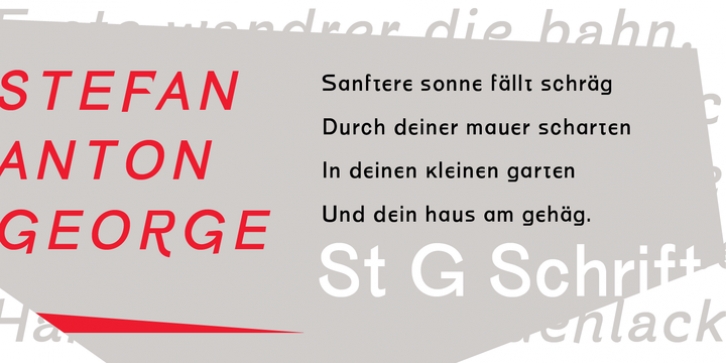 P22 St G Schrift font preview