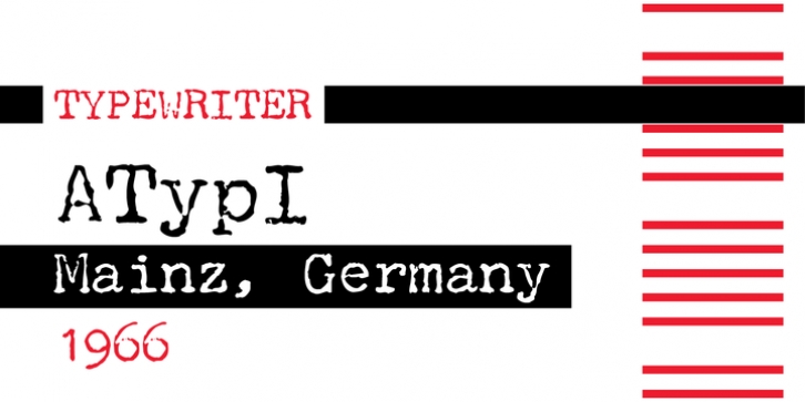 P22 Typewriter font preview
