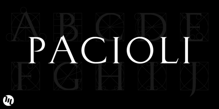 Pacioli font preview