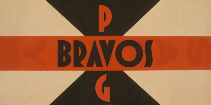 PAG Bravos font preview