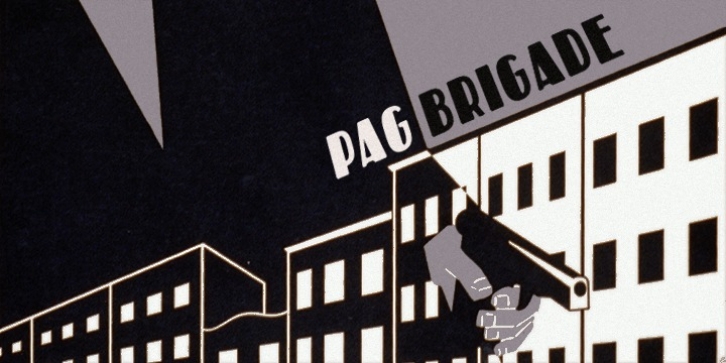 PAG Brigade font preview
