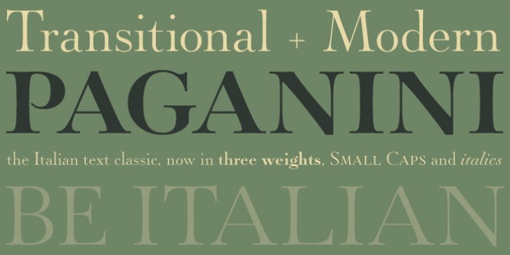 Paganini font preview