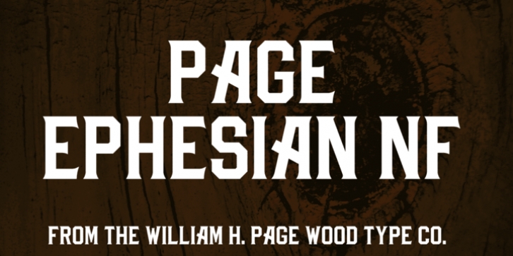 Page Ephesian NF font preview