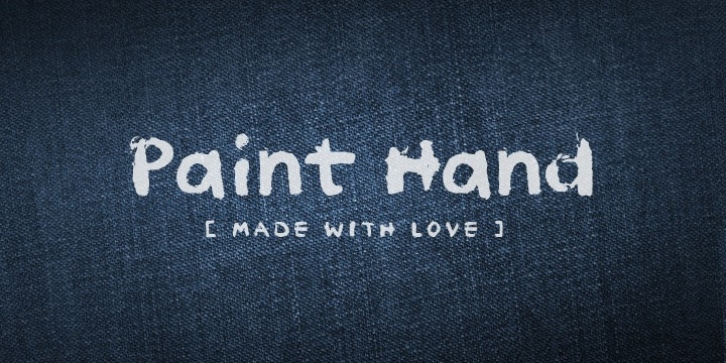 Paint Hand font preview