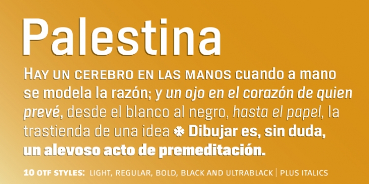 Palestina font preview