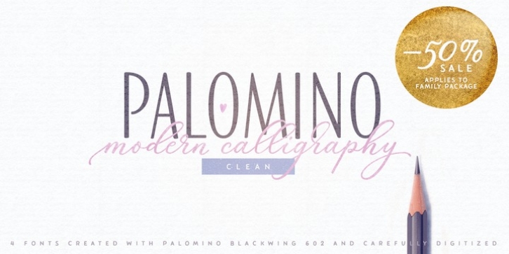 Palomino Clean font preview