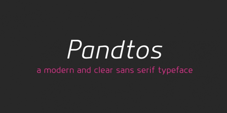 Pandtos font preview