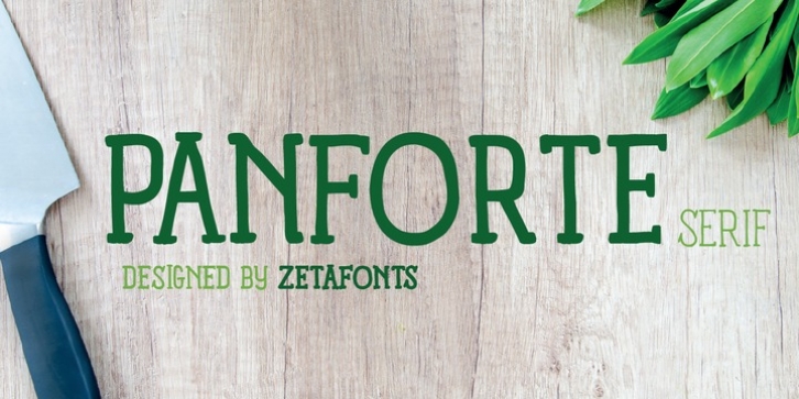 Panforte Serif font preview