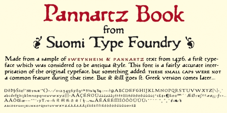 Pannartz font preview