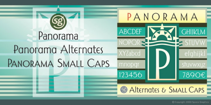 Panorama SG font preview