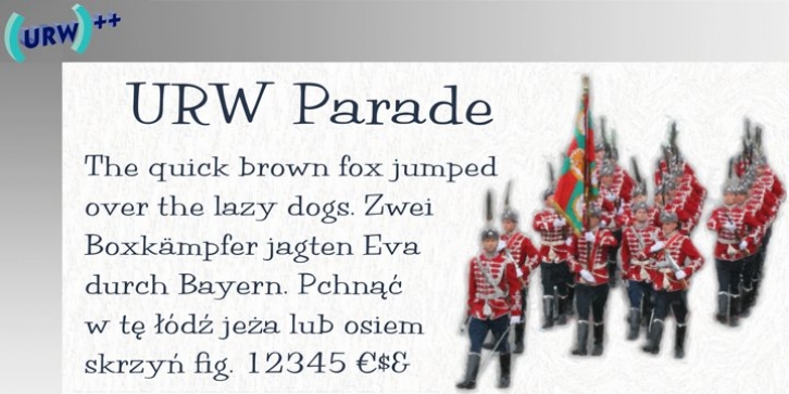 Parade font preview