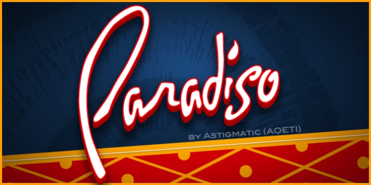 Paradiso AOE font preview